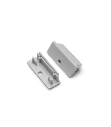 1 stk. Endestykke WIDE24 - Med hull, grå 1 stk. Endestykke WIDE24 - Med hull, grå
