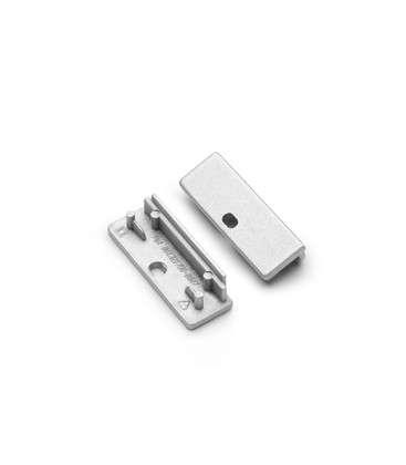 1 stk. Endestykke WIDE24 - Med hull, sølvfarget 1 stk. Endestykke WIDE24 - Med hull, sølvfarget