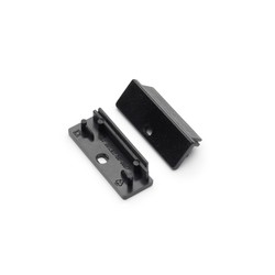 Ender 1 stk. Endestykke WIDE24 - Med hull, svart