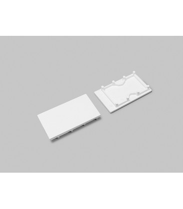1 stk. Endestykke LINEA20-E7 - Hvit