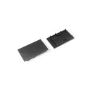 1 stk. Endestykke LINEA20-E7 - Sort