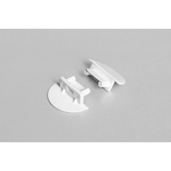 Ender 1 stk. Endestykke BEGTIN12 GEN2 - Med hull, hvit