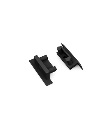 1 stk. Endestykke BEGTIN12 GEN2 SQ - Med hull, svart 1 stk. Endestykke BEGTIN12 GEN2 SQ - Med hull, svart