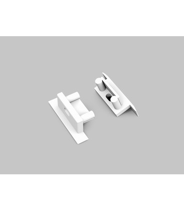 1 stk. Endestykke BEGTIN12 GEN2 SQ - Med hull, hvit 1 stk. Endestykke BEGTIN12 GEN2 SQ - Med hull, hvit