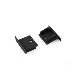 Ender 1 stk. Endestykke SMART-IN16-BC3 - Med hull, svart