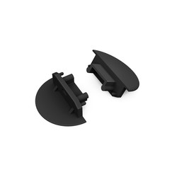 Ender 1 stk. Endedel GROOVE14 GEN2 - Med hull, svart