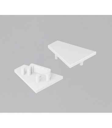 1 stk. Endestykke CORNER12.V2 - Hvit 1 stk. Endestykke CORNER12.V2 - Hvit