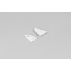 Alu / PVC profiler 1 stk. Endestykke CORNER16.V2 - Hvit
