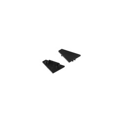 Alu / PVC profiler 1 stk. Endestykke CORNER16.V2 - Svart