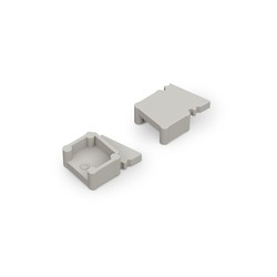 Alu / PVC profiler 1 stk. Endestykke OMNI10 - Grå