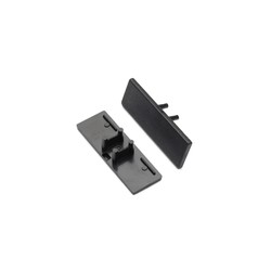 Alu / PVC profiler 1 stk. Endestykke BACK10 - Svart