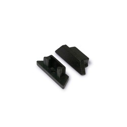 Alu / PVC profiler 1 stk. Endestykke ARC12 - Svart