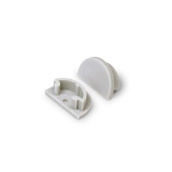 Alu / PVC profiler 1 stk. Endestykke ARC12 D - Grå