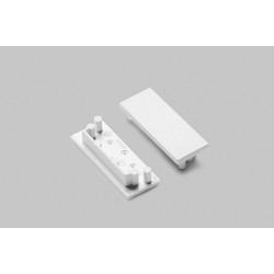 Alu / PVC profiler 1 stk. Endestykke VARIO30-01 - Hvit