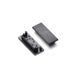 Alu / PVC profiler 1 stk. Endestykke VARIO30-01 - Svart