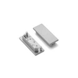 Alu / PVC profiler 1 stk. Endestykke VARIO30-01 - Grå