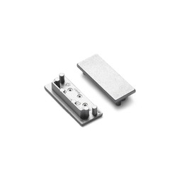 Alu / PVC profiler 1 stk. Endestykke VARIO30-01 - Sølvfarget