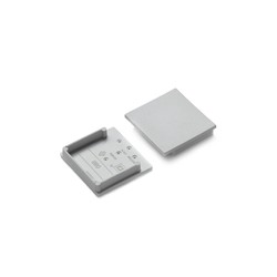 Alu / PVC profiler 1 stk. Endestykke VARIO30-08B - Grå