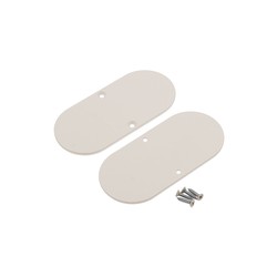 Ender 1 stk. Endestykke NAMI23-D9 - Metall, beige lakkert