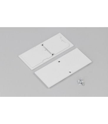 1 stk. Endestykke COMBO30-01A-E9 - Metall, hvit 1 stk. Endestykke COMBO30-01A-E9 - Metall, hvit