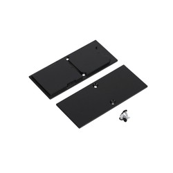Ender 1 stk. Endestykke COMBO30-01A-E9 - Metall, svart