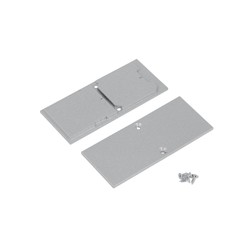Ender 1 stk. Endestykke COMBO30-01A-E9 - Metall, sølvfarget