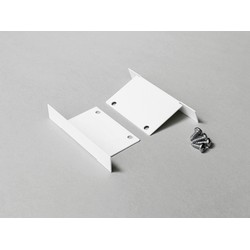 Ender 1 stk. Endestykke PHIL RECESSED - Metall, hvit