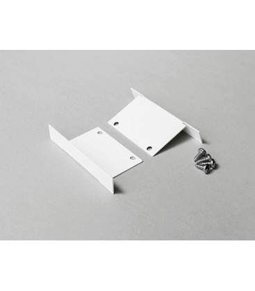 1 stk. Endestykke PHIL RECESSED - Metall, hvit 1 stk. Endestykke PHIL RECESSED - Metall, hvit