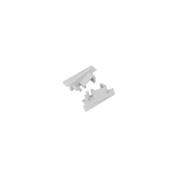 Ender 1 stk. Endedel DIAGONAL10 - Med hull, grå