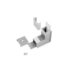 Kobling Profilsamler LINEA-IN20 270DEG - opp / ned, anodisert