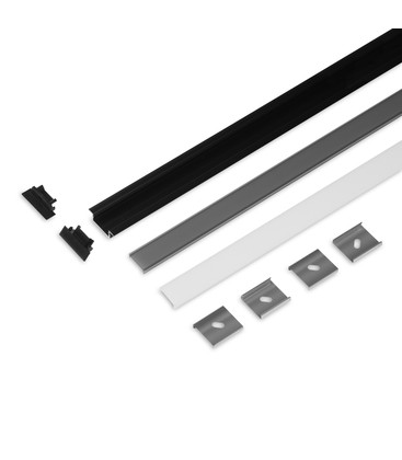 2m sett GROOVE14.V2 + C3 CLICK - Svart anodisert
