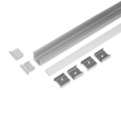 Sett 2m sett LINEA-IN20 + F CLICK - Anodisert