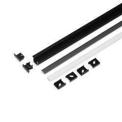 Sett 2m sett SMART-IN10 + C2 CLICK - Svart anodisert