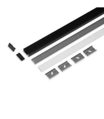 2m sett SURFACE10.V2 + C CLICK - Svart anodisert