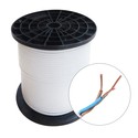 H05VV-F 3G1.5mm² - 100m Hvit Ledning