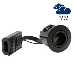 Downlights LEDlife innbyggingsspot Inno88 Utendørs - GU10, Svart, IP44, direkte i isolasjon