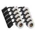 10 stk. LEDlife innbyggingsspot Inno88 Utendørs - Inkl. 4,5W GU10, Hvit, IP44, direkte i isolasjon