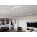Trebetong/gips LED dimbar skinnesett 3x60cm - Innfelt, Fjernkontroll dimbar, Akustilight inkl. ledninger og driver