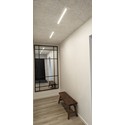 Trebetong/gips LED dimbar skinnesett 3x60cm - Innfelt, Fjernkontroll dimbar, Akustilight inkl. ledninger og driver