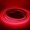 5m AnyCut Neon Flex 10x10 Rød LED strip - 8W/m, 12V, Ingen klippeavstand