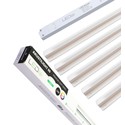 Trebetong/gips LED dimbar Skinnesett 5x90cm - Innfelt, Fjernkontroll dimbar, Akustilight inkl. ledninger og driver