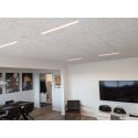 Trebetong/gips LED dimbar Skinnesett 4x120cm - Innfelt, Fjernkontroll dimbar, Akustilight inkl. ledninger og driver