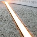 Trebetong/gips LED dimbar Skinnesett 4x120cm - Innfelt, Fjernkontroll dimbar, Akustilight inkl. ledninger og driver