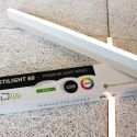 Trebetong/gips LED dimbar Skinnesett 4x120cm - Innfelt, Fjernkontroll dimbar, Akustilight inkl. ledninger og driver