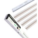 Trebetong/gips LED dimbar Skinnesett 4x120cm - Innfelt, Fjernkontroll dimbar, Akustilight inkl. ledninger og driver