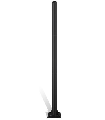 4m Lysmast, Ø60mm - Svart, forlengbar høyde 4m Lysmast, Ø60mm - Svart, forlengbar høyde
