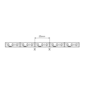 5m 11000K, 12V 9,6W/m LED strip - Ekstra kald, 120 LED pr. meter