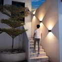 Solcelle sensor vegglampe - Svart, opp/ned, justerbar spredning skumringssensor, IP54