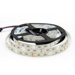 RGB+W LED strip 12W/m RGB+WW LED strip - 5 meter, IP65, 60 LED per meter, 24V