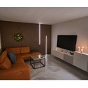Lys til akustikkpanel, 240cm, svart - Komplett sett med aluprofil og COB LED strip